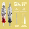 Romlon Tattoo Cartridge Needles - 60Pcs Assorted Standard Mixed Tattoo Needles Round Liner/Round Magnum 3RL 5RL 7RL 9RL 7RM 9RM Size for Tattoo Machine Tattoo Kits Tattoo Supplies