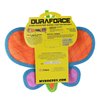 DURA FORCE Durable Woven Fiber - Butterfly - Squeakers - Multiple Layers. Made Durable, Strong & Tough. Interactive Play Dog Toy (Tug, Toss & Fetch). Machine Washable & Floats (Orange Butterfly)