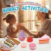 Playz Yummy Cupcake Soap & Bubbles DIY Science Kit - Fun STEM Gift for Age 8, 9, 10, 11, 12 Year Old Girls and Boys - Educational Arts and Crafts for Kids Age 8-12