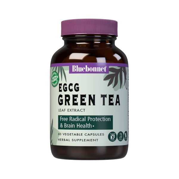 BlueBonnet EGCG Green Tea Leaf Extract Supplement, 60 Count