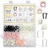 Shineyoo Fuel Line Retainer Clips 160PCS, 3/8 & 5/16 Fuel Line Retaining Clip Assortment Kit For Ford GM