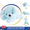 Glow Guards 15'' Blue Light up Puppy Dog Stuffed Animal Soft Plush Toy Pillow with LED Night Lights Glow Bedtime Pal Christmas Children's Day Birthday Gifts for Toddler Kids