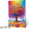 Axquilon Paint by Numbers Kit for Adults Beginner-Tree of Life Adult Paint by Number Kits on Canvas, Easy Adults' Paint-by-Number Kits Oil Painting Craft Supplies for Gift Home Wall Decor 16 x 20in