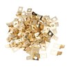 100PCS Quick Disconnect Connectors Non Insulated Solderless Adapters 10 Stud 1/4 Inch Male Spade Brass Crimp Connector