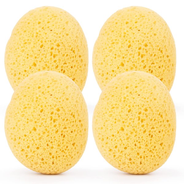 Bath Sponge, 4 Pcs Shower Sponge Loofah Body Scrubber, Shower Sponge Cleaning Loofahs Sponge, Body Sponge for Women Men Kid