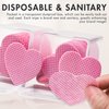 Embagol Eyelash Extension Glue Wipes 200 PCS Lint Free Nail Wipes Non-Woven Fabric Lash Glue Wipes Nail Polish Remover Wipes for Lash Extension Supplies (Pink)