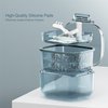 Retainer Case, Retainer Cleaner Case, Unique Denture Bath with Drain Tray, Suitable for Dentures, Denture Bridges, Partial Dentures, Traditional Braces, Etc. (Blue)