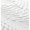 Gibelle White Shower Curtain for Bathroom, 3D Embossed Textured Fabric Curtain, Modern Farmhouse Chic Soft Cloth Set with Hooks, 72x72