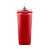Ice Shaker 26oz Insulated Tumbler Water Bottle with Straw, Stainless Steel Water Bottle with Versatile Flex Lid, As Seen on Shark Tank, Red