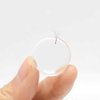 8 Pcs Easy Fan Volume Lash Pad Silicone Round Blossoming Lashes Pallet Eyelash Holder for Eyelash Extension Supplies (Clear)