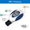 Microlife Digital Peak Flow Meter with FEV1 & Tracking Software | Reliable & Accurate Respiratory Spirometer for Kids & Adults | Perfect for Home Monitoring Asthma, COPD & Other Lung Conditions