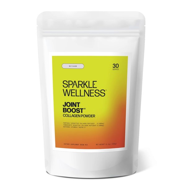 Sparkle Wellness Joint Boost (No Flavor) [30-Serves] | Collagen Powder Supplement with FORTIGEL & TENDOFORTE Collagen Peptides & Calcium Ascorbate Vitamin C | Supports Joint Mobility