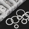 HELIFOUNER 560 Pieces 18 Sizes Automotive Drain Plug Gaskets, Oil Crush Washers, Aluminum Flat Washers Assortment Kit (M6 M8 M10 M12 M14 M16 M18 M20 M22 M24)