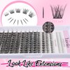 Lash Clusters with Bottom Lashes 210pcs Natural Cluster Lashes Mega Volume Wispy Individual Lashes D Curl Lash Extension Faux Mink Eyelash Clusters DIY at Home(6-16MIX)