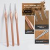 Detail Paint Brushes 5/0, Golden Maple 6PC Extra Fine Detail Miniature Paint Brush Set Very fine Paint Brushes for Miniature Painting Small Scale Models 40k Acrylic Watercolor Oil, Rose Gold