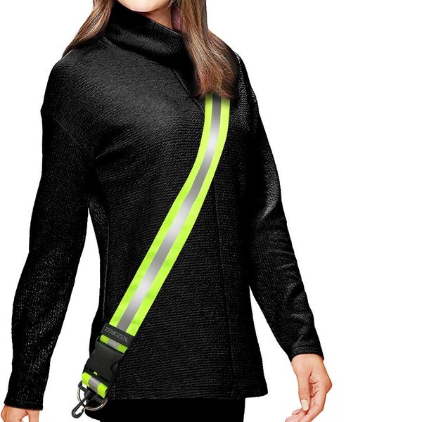High Visibility Reflective Sash for Walking at Night -Perfect Substitution Reflective Vest Reflective Jacket, Running Gear for Men Women Kids, Night Walking Safety Gear Reflective Belt for Dog Walking