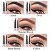 Mihqy 2 PCS Eyebrow Pencil with Brow Brush, Dual Ended Eyebrow Pen, Automatic Makeup Cosmetic Tool (Coffee)