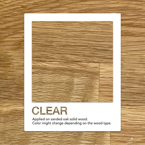 Natura Onecoat, 2 Component Wood Stain Oil, 360 mL (12.17 fl oz), Easy to Apply, Very Low Odor, Interior Furniture & Surfaces, Dries Fast, VOC/Solvent Free Protect & Restorer Without Pigment, Clear