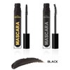 MENAKA Mascara Volumizing, Lengthening, Defining, Curling, Waterproof Mascara Set, Holiday Gift for Beauty Lovers,Vegan & Cruelty-Free,Black,2 Count