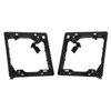 iMBAPrice Dual Gang (2-Gang) Low Voltage Mounting Bracket - Black (Pack of 2)