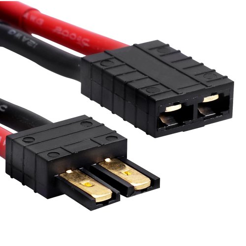 Hobbypark RC Battery/Charger Adapter Connector for Traxxas to Deans T Plug with 12AWG Gauge Wire