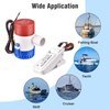 Yescom Boat Bilge Water Pump 1100GPH 12V Submersible Electric Marine Plumbing with Float Switch for Pond Pool Fishing Boat Yacht Cruise Ship