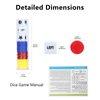 COZZIYCUL 3 Pack Left Right Center Dice Game Prime Set Dices and Chips Left Right Dice Game for Party Activity