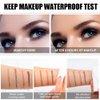GL-Turelifes Eyebrow Pencil with 4 Tip Micro Head, Liquid Eyebrow Microblading Pen, Eyebrow Pen Micro 4 Point Brow Pen Long-Lasting Waterproof & Smudge-proof Natural Eyebrow Makeup (#5 Smoky Gray)