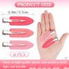 6Pcs No Bend Hair Clips- No Crease Hair Clips Styling Duck Bill Clips No Dent Alligator Hair Barrettes for Salon Hairstyle Hairdressing Bangs Waves Woman Girl Makeup Application (Gradient Pink)