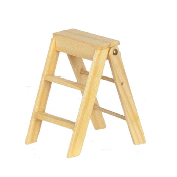 Doll House Miniature 2in High Stepladder
