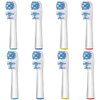 Dual Clean Replacement Brush Heads Compatible with Oral B Electric Toothbrushes, Fits 100 500 1000 2000 3000 5000 6000 7000 and More Models, 8 Pack