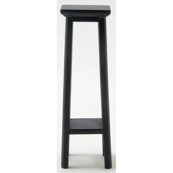 Handley House Dollhouse Miniature Tall Fern Stand (Black)