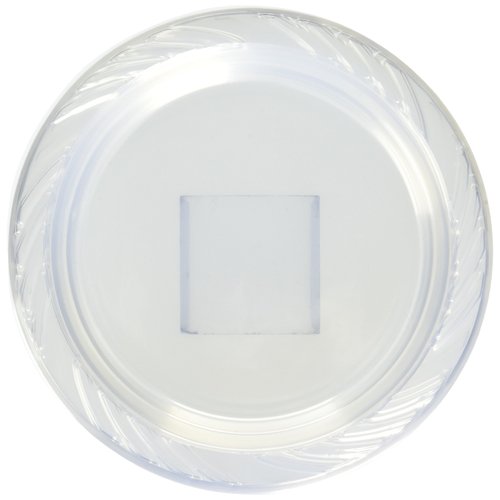 Clear Plastic Dinner Collection Salad Plates (7") 40 Count - Perfectly Sized & Durable Plates for Parties & Special Events