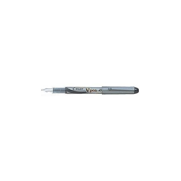 Pilot V Pen (Varsity) Disposable Fountain Pens, Black Ink, Medium Point Value Set of 5（With Our Shop Original Product Description）