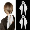 Scrunchies, Silk Scrunchies, White Scrunchies, Hair Scrunchies, Scrunchies for Women, Hair Scarf Scrunchie, White Hair Bow, Satin Scrunchies, Silk Hair Ties, Scrunchies for Girls, Hair Ties for Women