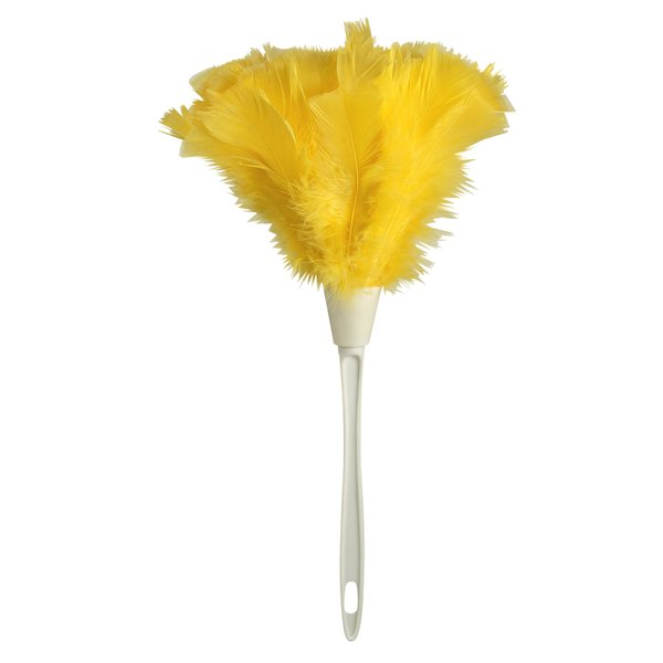 Ettore Turkey Feather Duster, 14-Inch, Pack of 1, Yellow