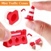 TOYANDONA 12pcs Construction Traffic Sign Set, Mini Traffic Cones Traffic Barricade Signs Toy Plastic Road Street Signs Toys for Kids Cone Construction Theme Party Favors