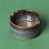 Small Ceramic Ashtray-2Pack, Ash Holder for Smokers 3-Inch (Gradient Grey)