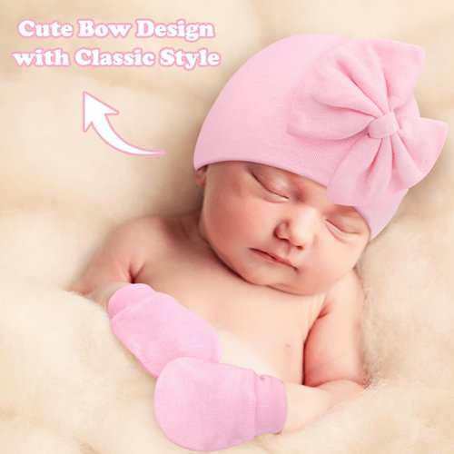 Sarfel Baby Hats 0-6 Months Newborn Hats for Girls Baby Girl Hats Newborn Beanie Infant Hats Baby Girl Beanie Baby Hats Newborn