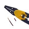 IDEAL Electrical 45-716 Kinetic Super T-Stripper - 14-24 AWG Solid, 16-26 AWG Stranded, Wire Stripper w/ Thumb Rest, Plier Nose, Slide Lock, Textured Grips