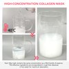 Collagen Face Mask 34g x 4ea, Bio-Collagen Real Deep Mask, Hydrating Overnight Hydrogel Mask with Low Molecular Weight Collagen for Pore Minimizing, Moisturize, Firm and Enhance Skin Elasticity