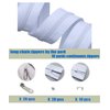 JOSDIOX Zipper by The Yard #3 White Sewing 10 Yard Long Zipper in Continuous Nylon Coil with 20pcs Zipper Sliders Zipper Pull and 30pcs Zippers Stops for Upholstery Sewing