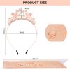 Amariver 21st Birthday Headband Finally 21 Birthday Sash 21st Birthday Crown 21st Rhinestones　Birthday Decoration Rose Gold Birthday Tiara 21st Birthday Gift Party Favors