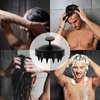 BEILAEEA Scalp Massager Shampoo Brush Hair Scalp Scrubber,Silicone Scalp Brush for Hair Growth & Dandruff Removal,Hair Shampoo Brush for Scalp Exfoliator(Black)