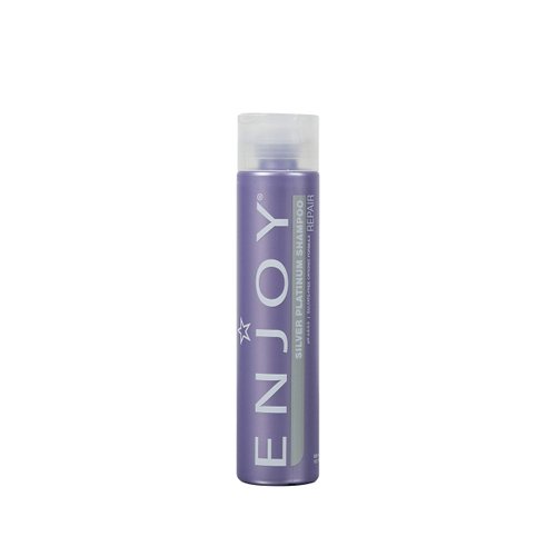 Enjoy Hair Care Silver Platinum Shampoo, Cleanse Sensor Technology, pH 4.0-5.0, Sulfate Free Shampoo, Shampoo For Color Treated Hair, 10.1 Fl Oz 300 mL