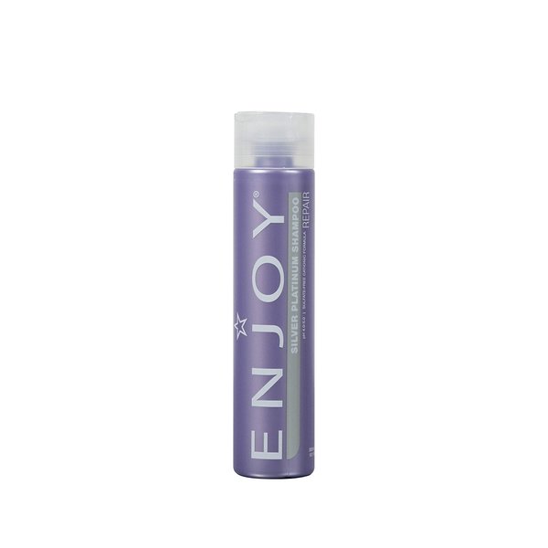 Enjoy Hair Care Silver Platinum Shampoo, Cleanse Sensor Technology, pH 4.0-5.0, Sulfate Free Shampoo, Shampoo For Color Treated Hair, 10.1 Fl Oz 300 mL