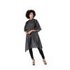 Betty Dain Whisper Styling Cape, Lightweight Fabric, Water Resistant Nylon, Snap Closure, Easy Care, Wrinkle Free, Black, 45 inches wide x 55 inches long