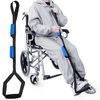 Homymusy 41 Long Leg Lifter Strap, Leg Straps are Ideal Leg Lifters Getting Legs in and Out of Bed,Wheelchair,Car (with EVA Handles)
