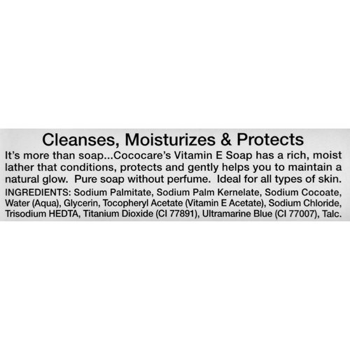 Cococare Vitamin E Bar Soap - 4 Oz - Bath and Body Soap Bar - Pack of 4