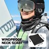 Botack Neck Warmer Gaiter, Thick Fleece Winter Warm Face Mask Scarf for Men Women Skiing Cycling